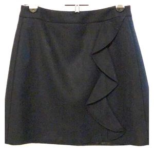 J crew wool flannel mini skirt